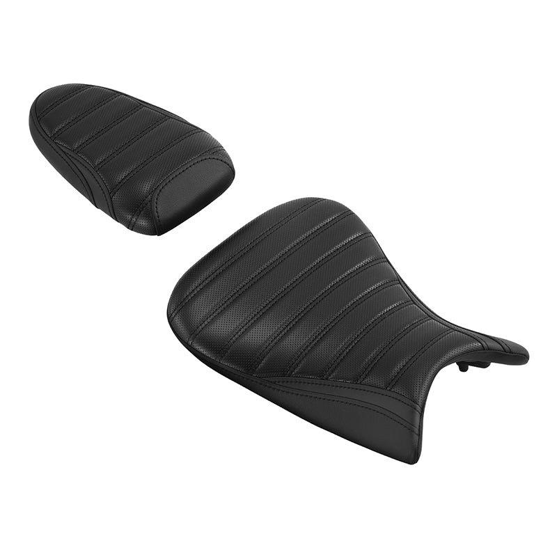 C.C. RIDER BMW S1000RR Seat Rider Passenger Seat Pillion Cushion Black Pleated Stitching For BMW S1000RR, 2019-2025
