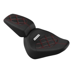 C.C.RIDER Softail Seat Two Piece 2 Up Seat Lattice Stitching For Harley Softail Breakout FXBR FXBRS, 2018-2023