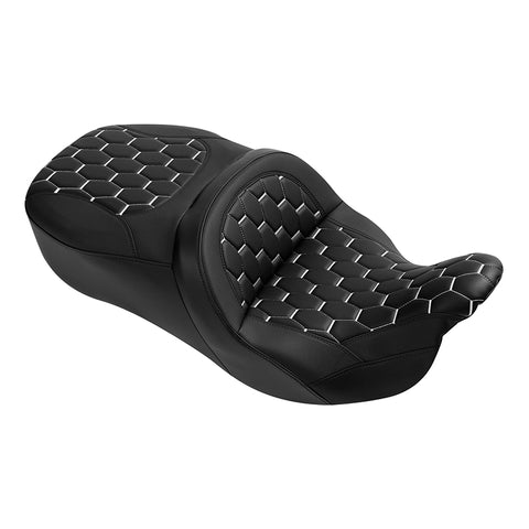Gel Seat C.C. RIDER Touring Seat 2 Up Seat Driver Passenger Seat For Harley CVO Street Glide Road King Road Glide Electra Glide , 2009-2023