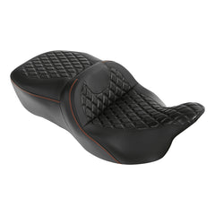 Gel Seat C.C. RIDER Touring Seat 2 Up Seat Driver Passenger Seat For Harley CVO Road King Road Glide Electra Glide Street Glide, 2009-2023