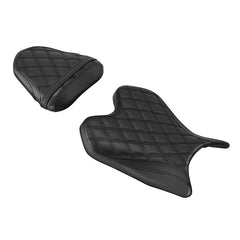 C.C. RIDER YZF R6 Front And Rear Seat For YAMAHA R6 YZFR6 Black Lattice, 2008-2016