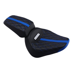 C.C.RIDER Softail Seat Two Piece 2 Up Seat Lattice Stitching For Harley Softail Breakout FXBR FXBRS, 2018-2023