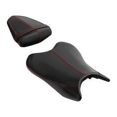 C.C. RIDER YZF R6 Front And Rear Seat Fit For YAMAHA R6 Black And Red Stitch, 2006, 2007