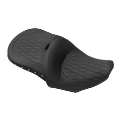 C.C.RIDER Indian Chieftain 2 Up Seat Stud Design Lattice Stitching Touring Motorcycle Seat, 2014-2025