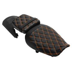C.C. RIDER Sportster Seat 2 Piece Seat Driver And Passegner Seat Lattice Stitching Fit For Harley Sportster S RH1250S 2021-Later