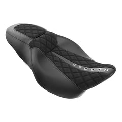 C.C. RIDER Touring Seat 2 up Seat Driver Passenger Seat Custom Motorcycle Seat For Harley Touring Electra Glide Street Glide Road Glide, 2008-2023