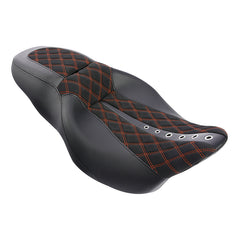 C.C. RIDER Touring Seat 2 up Seat Driver Passenger Seat Custom Motorcycle Seat For Harley Touring Electra Glide Street Glide Road Glide, 2008-2023