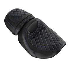 Gel Seat C.C. RIDER Touring Seat Two Piece 2 Up Seat Driver Solo Seat Passenger Seat Lattice Stitching For CVO Road Glide CVO Street Glide , 2023-2025