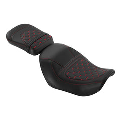 C.C. RIDER Sportster Seat 2 Piece Reach Seat Driver And Passegner Seat Red Hneycomb Fit For Harley Nightster RH975 2022-Later