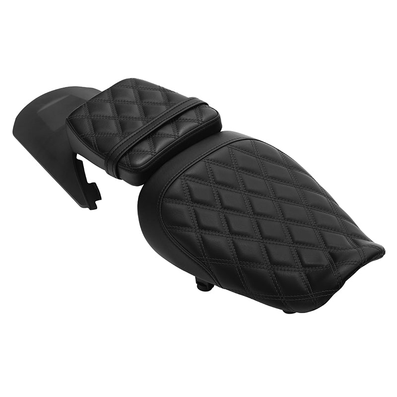 C.C. RIDER Sportster Seat 2 Piece Seat Driver And Passegner Seat Lattice Stitching Fit For Harley Sportster S RH1250S 2021-Later