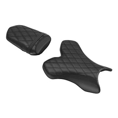 C.C. RIDER YZF R1 Front And Rear Seat For YAMAHA YZFR1 Black Lattice, 2004-2006