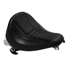 C.C. RIDER Sportster Seat Torsion Spring Solo Seat Max Profile Black Stitching For Iron883 Iron1200 Sportster48, 2004-2023