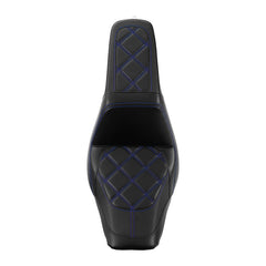 Gel Seat C.C. RIDER Softail Step Up Seat 2 Up Seat Diamond Stitching For Softail Street Bob FXBB Standard FXST Models 2018-2025