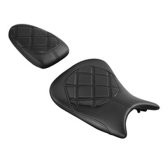 C.C. RIDER BMW S1000RR Seat Rider Passenger Seat Pillion Cushion Black Lattice For BMW S1000RR, 2019-2025