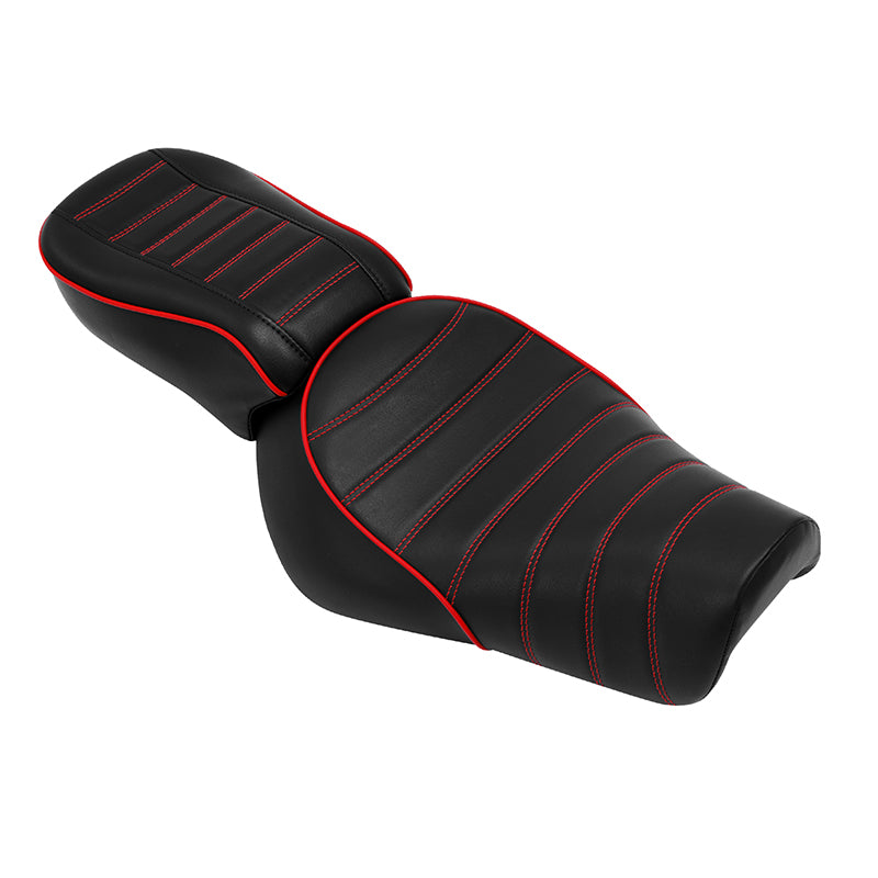 C.C.RIDER Sportster Two Pieces Two Up Redlining Seat Passenger Seat For XL883N Models, 2016-2023