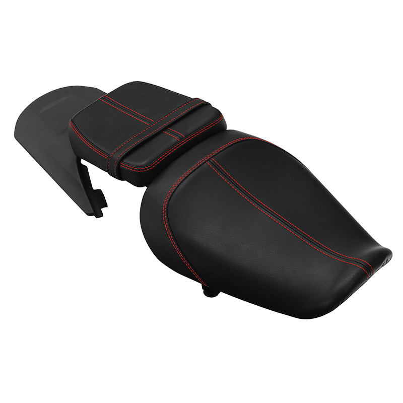 C.C. RIDER Sportster Seat 2 Piece Seat Driver And Passegner Seat Red Stitching Fit For Harley Sportster S RH1250S 2021-Later