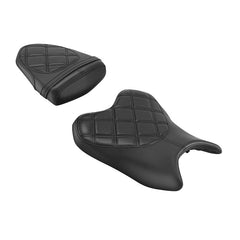 C.C. RIDER YZF R6  Front And Rear Seat Fit For YAMAHA R6 Black Diamond Stitching, 2006, 2007