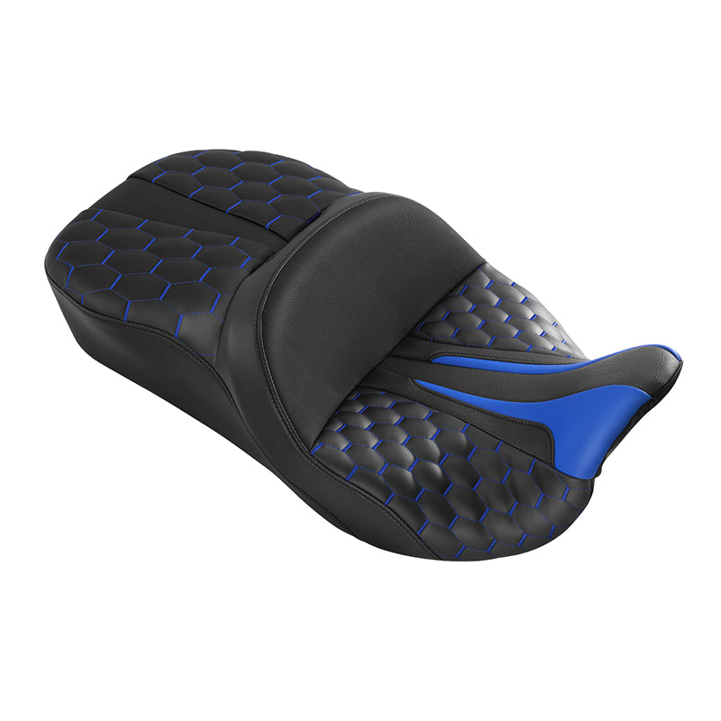 Gel Seat C.C. RIDER Touring Seat Driver Passenger Seat For Harley CVO Street Glide Road King Road Glide Electra Glide, 2009-2023