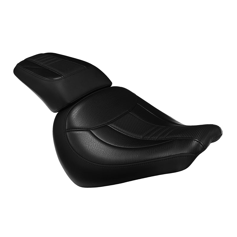 C.C.RIDER Softail Fat Boy Passenger And Driver Seat Deep Bucket Design Two Piece Seat For Harley Fatboy 114 FLFB FLFBS, 2018-2025