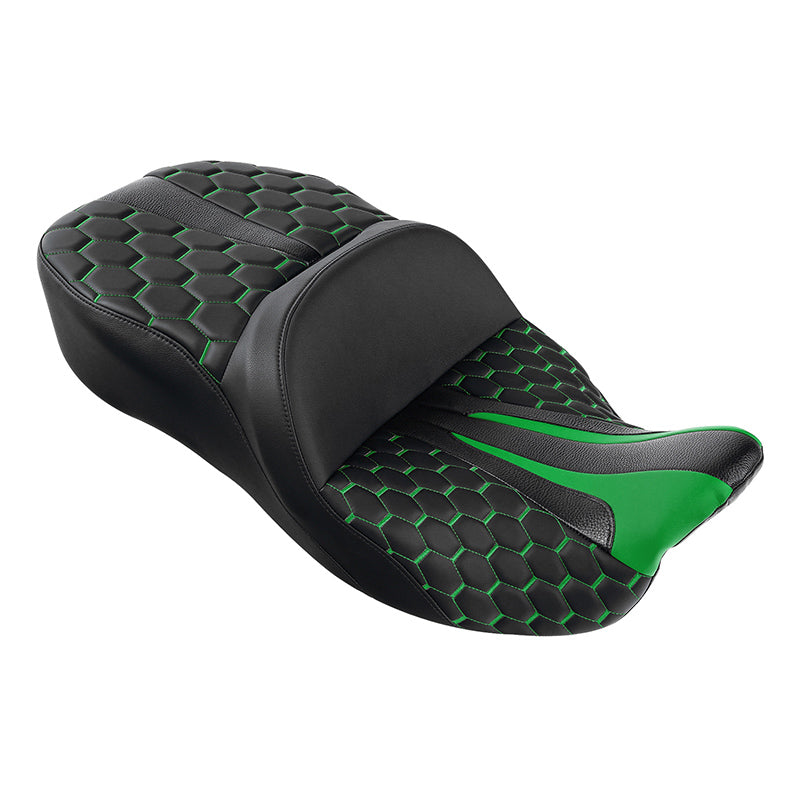 Gel Seat C.C. RIDER Touring Seat Driver Passenger Seat For Harley CVO Street Glide Road King Road Glide Electra Glide, 2009-2023