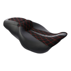 C.C. RIDER Touring Seat 2 up Seat Driver Passenger Seat Custom Motorcycle Seat For Harley Touring Electra Glide Street Glide Road Glide, 2008-2023