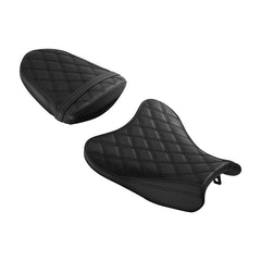 C.C. RIDER GSX-R1000 Front And Rear Seat Fit For SUZUKI GSXR1000 Black Lattice Stitch, 2007, 2008