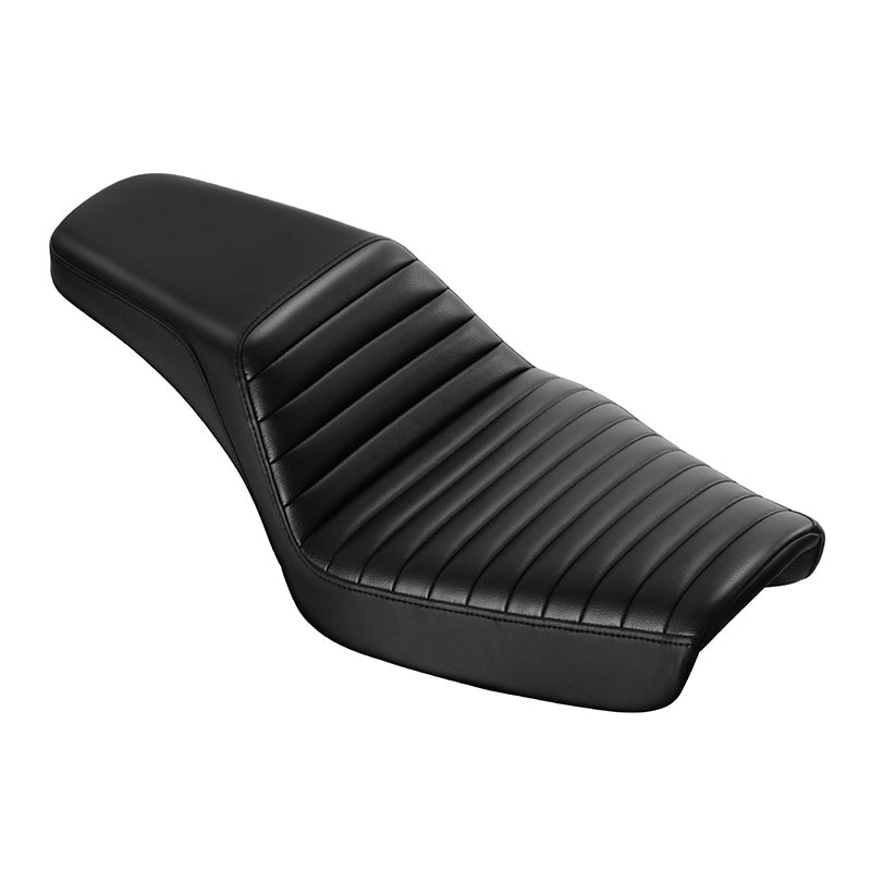 C.C. RIDER Dyna Step Up Seat 2 Up Seat Tuck and Roll For 1996-2003 Dyna Wide Glide Super Glide
