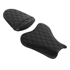C.C. RIDER GSX-R1000 Front And Rear Seat Fit For SUZUKI GSXR1000 with Black Diamond Design, 2005, 2006