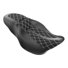 C.C. RIDER Touring Seat 2 up Seat Driver Passenger Seat Custom Motorcycle Seat For Harley Touring Electra Glide Street Glide Road Glide, 2008-2023