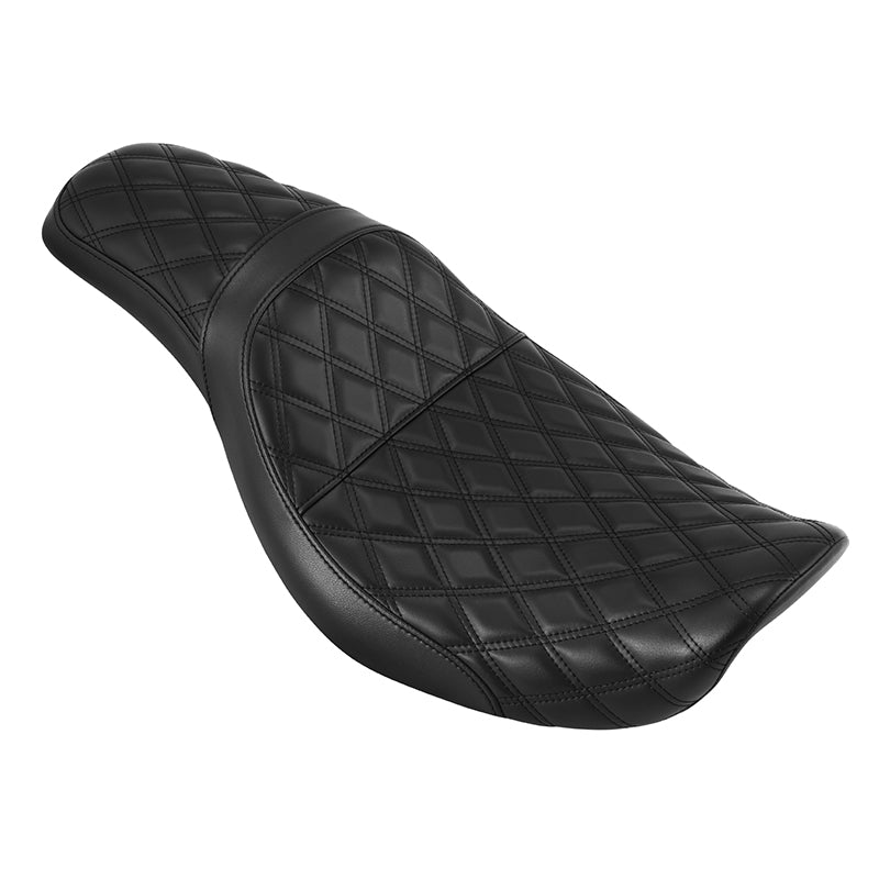 Gel Seat C.C. RIDER Dyna Seat 2 up Seat Motorcycle Seat Black Stitiching For Dyna Low Rider Fat Bob FXD/FXDWG, 2006-2017