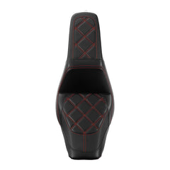 Gel Seat C.C. RIDER Softail Step Up Seat 2 Up Seat Diamond Stitching For Softail Street Bob FXBB Standard FXST Models 2018-2025