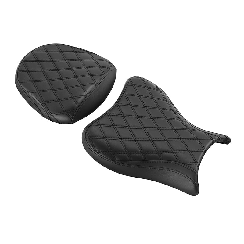 C.C. RIDER GSX1300R Front And Rear Seat Fit For SUZUKI Hayabusa GSX1300R Black Diamond Stitching, 2008-2020