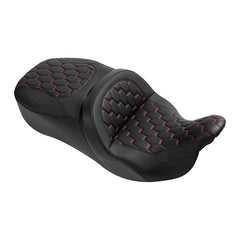 Gel Seat C.C. RIDER Touring Seat 2 Up Seat Driver Passenger Seat For Harley CVO Road King Road Glide Electra Glide Street Glide, 2009-2023