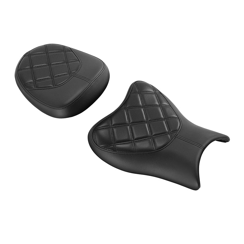 C.C. RIDER GSX1300R Front And Rear Seat Fit For SUZUKI Hayabusa GSX1300R Black Lattice Stitching, 2008-2020