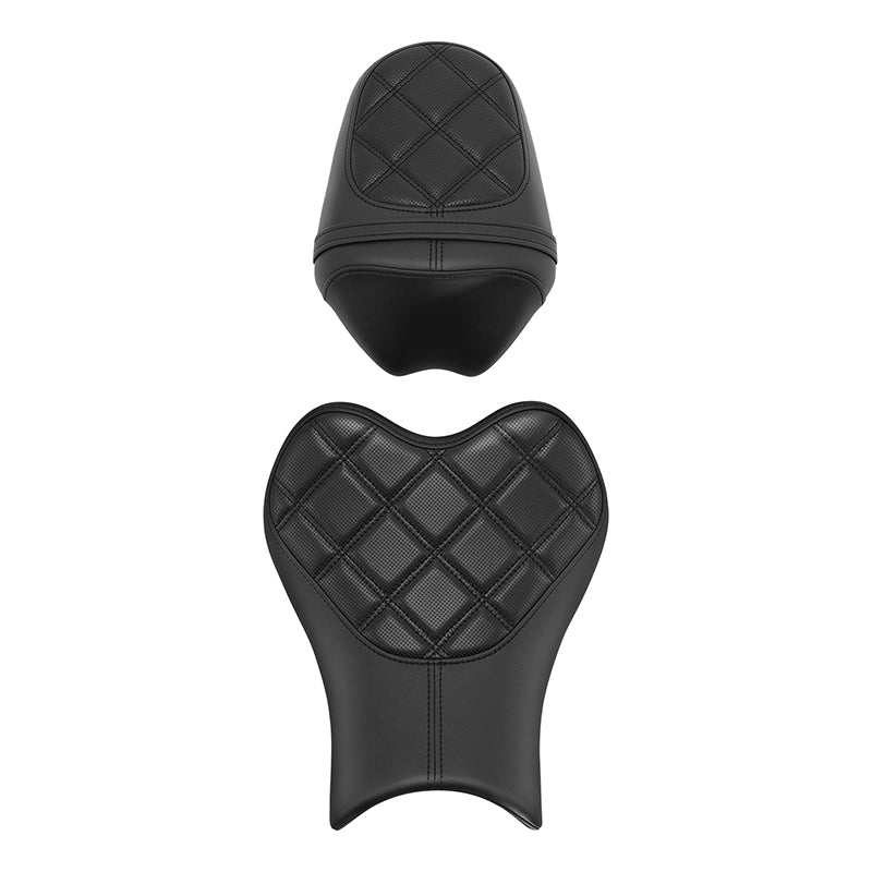 C.C. RIDER BMW S1000RR Seat Rider Passenger Seat Pillion Cushion Black Diamond Stitching For BMW S1000RR, 2019-2025
