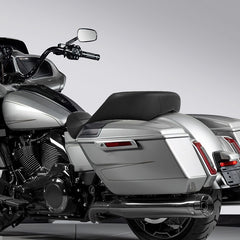 C.C. RIDER Touring Seat One Piece 2 Up Seat Driver Passenger Seat Black For Street Glide Road Glide, 2023-2025