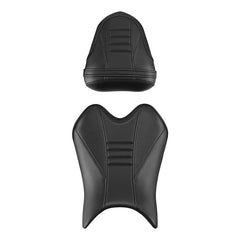 C.C. RIDER YZF R6 Front And Rear Seat For YAMAHA R6 YZFR6 Black Carbon Fiber Stitching, 2008-2016