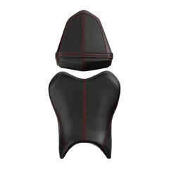 C.C. RIDER YZF R6 Front And Rear Seat Fit For YAMAHA R6 Black And Red Stitch, 2006, 2007
