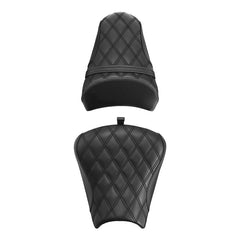 C.C. RIDER Ninja650 EX650 Z650 Front And Rear Seat For Kawasaki Black Diamond Stitch, 2017-2019