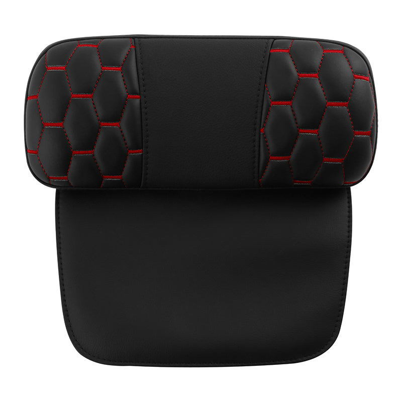 C.C. RIDER Razor Chopped Pack Trunk Backrest Passenger Backrest Pad For Harley Touring CVO Road King Road Glide Electra Glide, 1997-2013