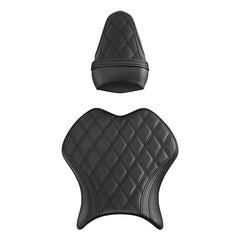 C.C. RIDER YZF R6 Front And Rear Seat Black Lattice Stitching For YAMAHA YZFR6 Black, 2017-2022