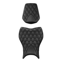 C.C. RIDER CBR1000RR Two Piece Seat Black Lattice Stitching For Honda CBR1000RR, 2008-2016