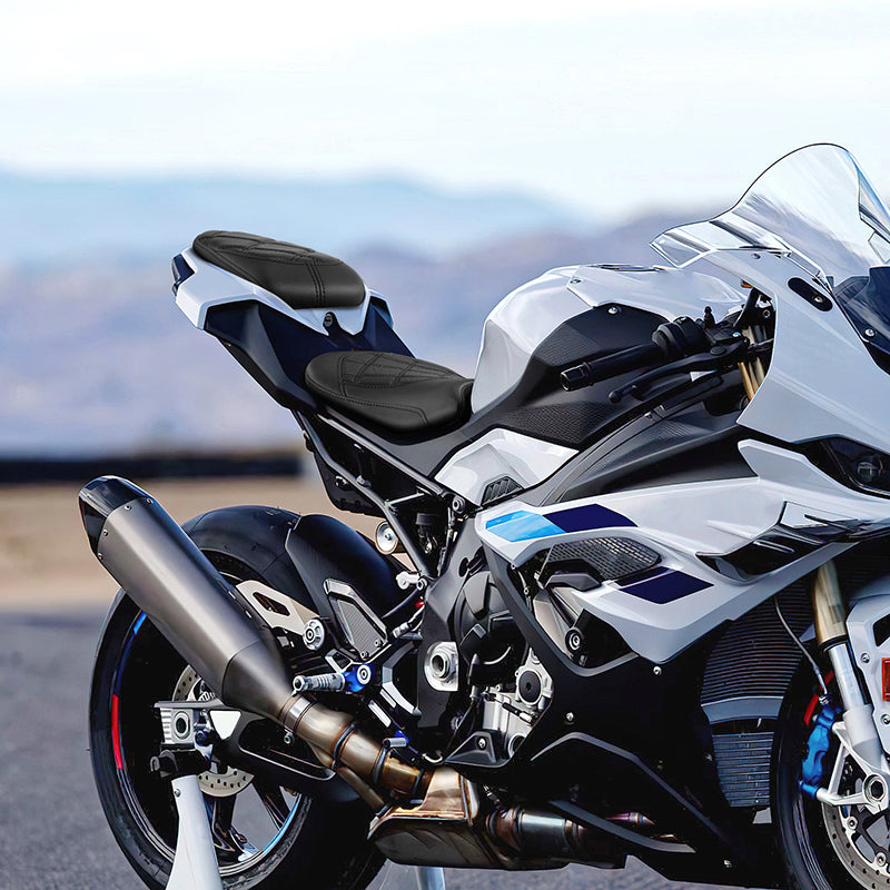 C.C. RIDER BMW S1000RR Seat Rider Passenger Seat Pillion Cushion Black Lattice For BMW S1000RR, 2019-2025