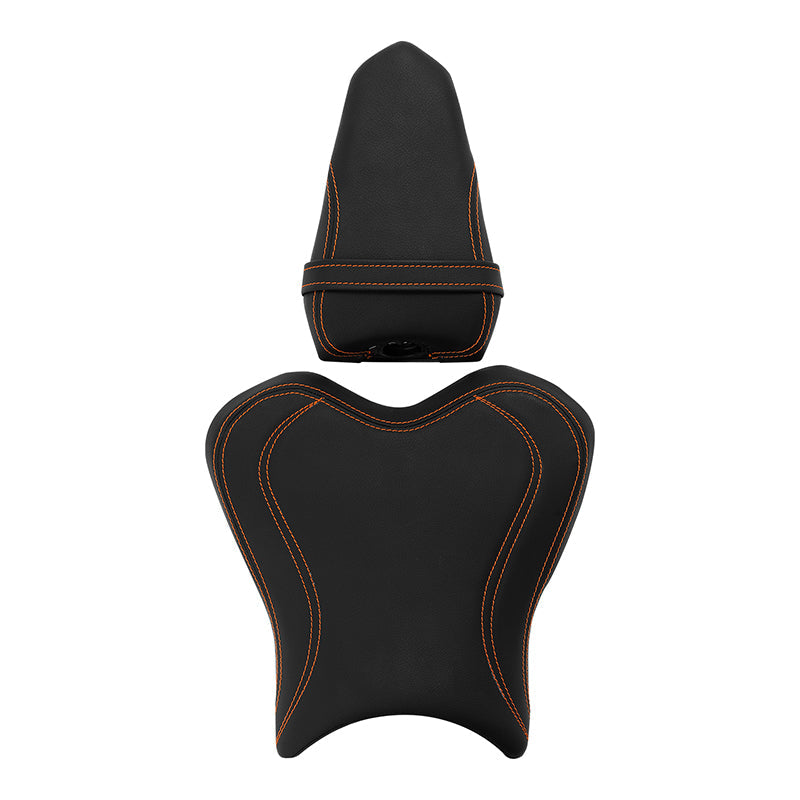 C.C. RIDER YZF R1 Front And Rear Seat For YAMAHA YZFR1 Black Orange, 2015-2024