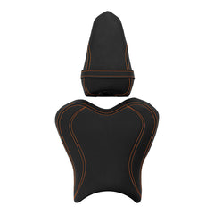 C.C. RIDER YZF R1 Front And Rear Seat For YAMAHA YZFR1 Black Orange, 2015-2024