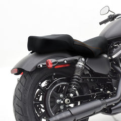 C.C.RIDER Sportster Two Piece Two Up Orange Stitching Seat For XL883N Models, 2016-2023