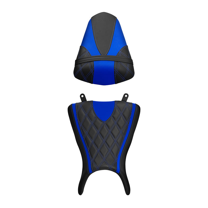 C.C. RIDER YZF R3 YZF R25 MT03 MT25 Front And Rear Seat For YAMAHA Lattice Sitiching Color Trimming, 2015-2023