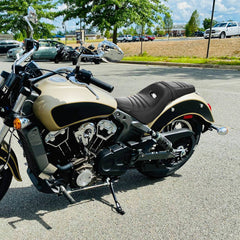 C.C. RIDER Indian Scout 2 Up Seat Driver Passenger Sport Seat For Indian Scout Sixty 100th Aniversary Scout ABS, 2015-2024