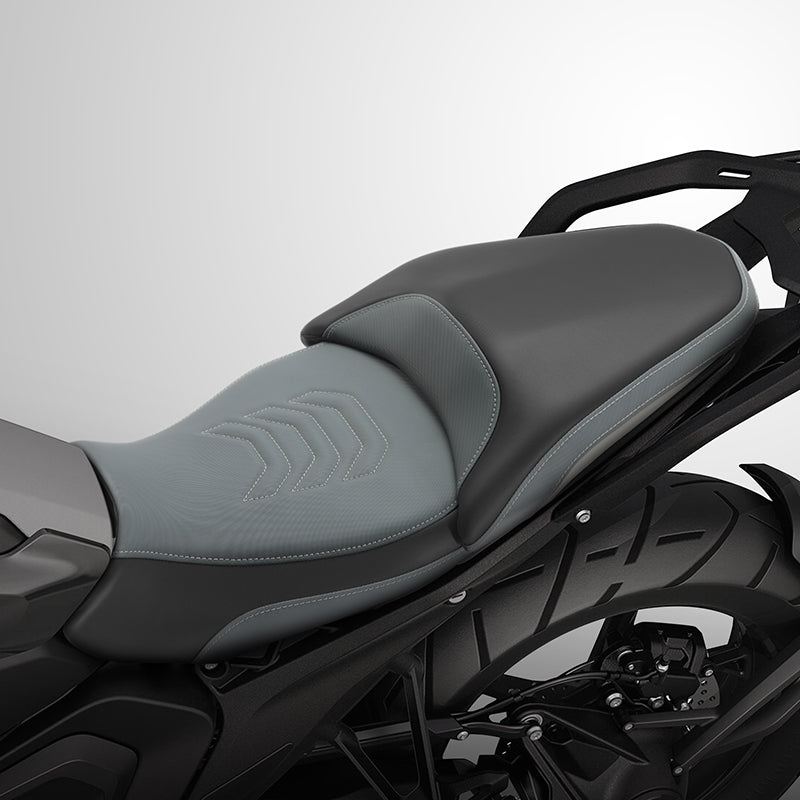 C.C. RIDER BMW R1300GS Seat Rider Passenger Seat Pillion Cushion Black Gray White For BMW R1300GS, 2023-2025