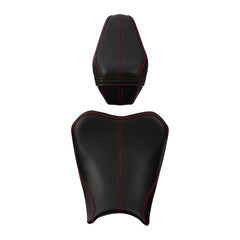 C.C. RIDER Z900 Front And Rear Seat Fit For Kawasaki Z900 Black and Red Stitch, 2017-2024